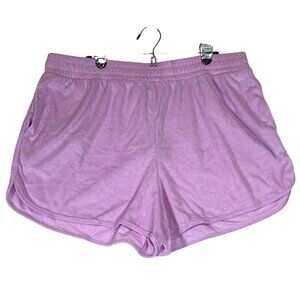 Ava & Viv Shorts Womens 1X Lavender Cotton Blend Relaxed Fit Lounge